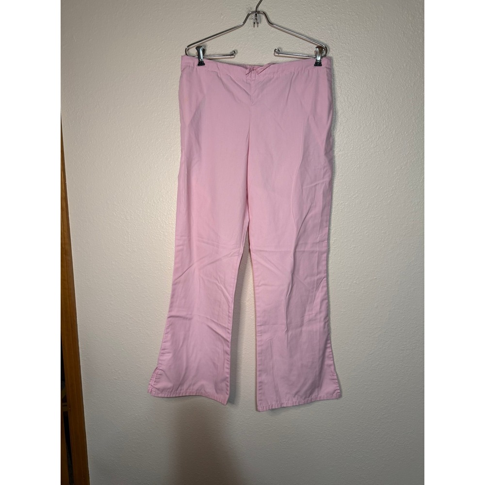 Cherokee Workwear + Scrub Pants Bundle Set of 2 Pink White Small‎ Drawstring